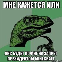 мне кажется или акс будет пофиг на запрет президентом minecraft