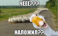 чёёё??? наложил??