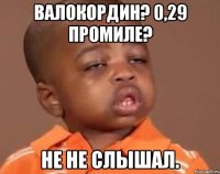 валокордин? 0,29 промиле? не не слышал.