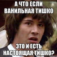 а что если ванильная тишко это и есть настоящая тишко?