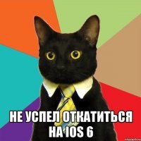  не успел откатиться на ios 6