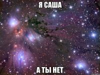 я саша а ты нет