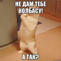 не дам тебе колбасу! а так?