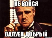 не бойся валуев добрый