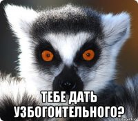  тебе дать узбогоительного?