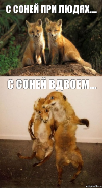 С Соней при людях.... С Соней вдвоем...