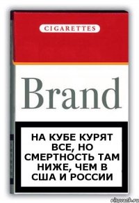 На Кубе курят все, но смертность там ниже, чем в США и России