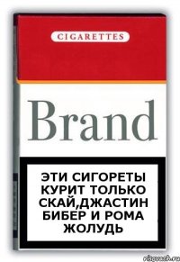Эти сигореты курит только скай,Джастин Бибер и Рома Жолудь