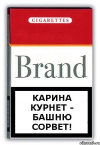 Карина курнет - башню сорвет!