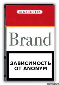 Зависимость от anonym