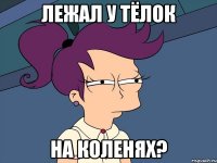 лежал у тёлок на коленях?