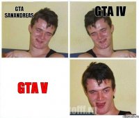 GTA SanAndreas GTA IV GTA V