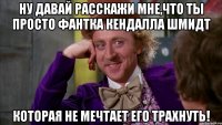 ну давай расскажи мне,что ты просто фантка кендалла шмидт которая не мечтает его трахнуть!