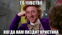то чувство когда нам пиздит кристина