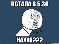 встала в 5.30 нахуя???