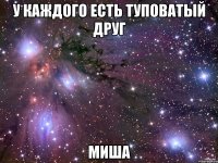 у каждого есть туповатый друг миша