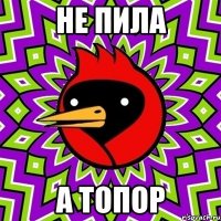 не пила а топор