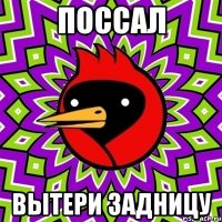 поссал вытери задницу