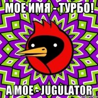 мое имя - турбо! а мое - jugulator