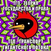 тгп - теория государства и права тгп - транспорт гигантского потока