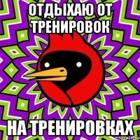 отдыхаю от тренировок на тренировках