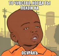 то чувство, когда ты похож на осуракъ