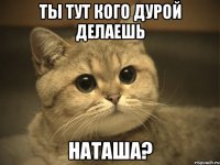 ты тут кого дурой делаешь наташа?