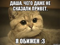 даша, чего даже не сказали привет. я обижен :3