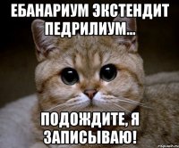 ебанариум экстендит педрилиум... подождите, я записываю!