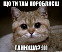 що ти там поробляєш танюша?:)))