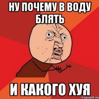 ну почему в воду блять и какого хуя