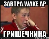 завтра wake ap гришечкина