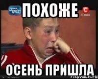 похоже осень пришла