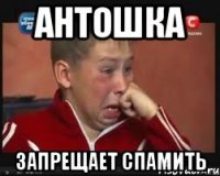 антошка запрещает спамить