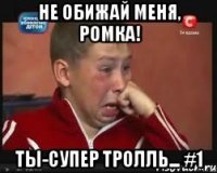 не обижай меня, ромка! ты-супер тролль... #1