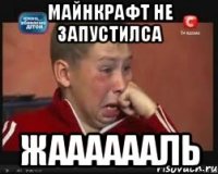 майнкрафт не запустилса жааааааль