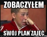 zobaczyłem swój plan zajęć