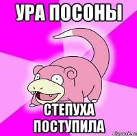 ура посоны степуха поступила