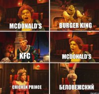 McDonald's Burger King KFC McDonald's Chicken Prince Беловежский