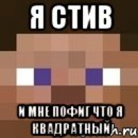 я стив и мне пофиг что я квадратный