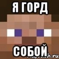 я горд собой