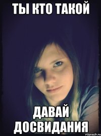 ты кто такой давай досвидания