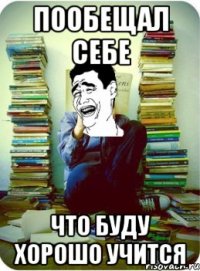 пообещал себе что буду хорошо учится