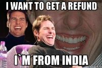 i want to get a refund i`m from india