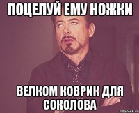 поцелуй ему ножки велком коврик для соколова