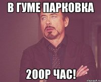 в гуме парковка 200р час!