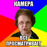 камера все просматривает