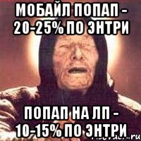 мобайл попап - 20-25% по энтри попап на лп - 10-15% по энтри