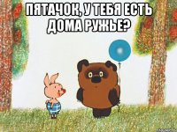 пятачок, у тебя есть дома ружье? 