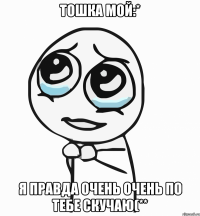 тошка мой:* я правда очень очень по тебе скучаю(**